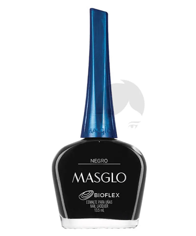 MASGLO ESMALTE CREMOSO NEGRO X 13.5ML - Producto de belleza y estética en Almacén Sandra