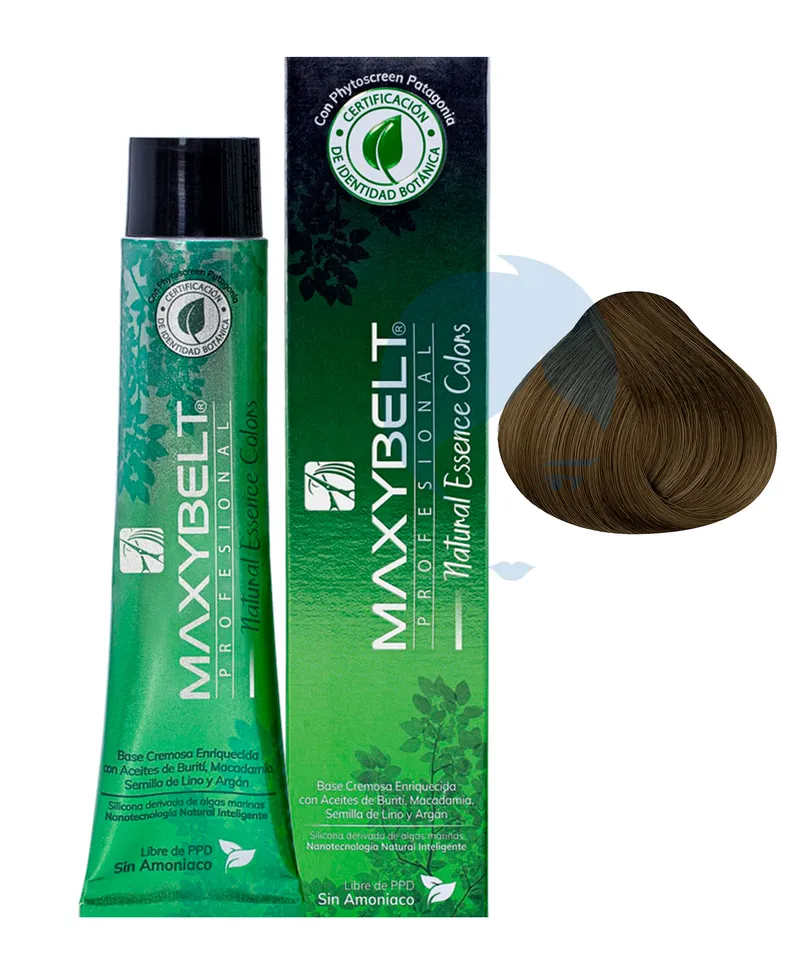 MAXYBELT TINTE SIN AMONIACO RUBIO MEDIO N.7.0 X 60GR - Producto de belleza y estética en Almacén Sandra