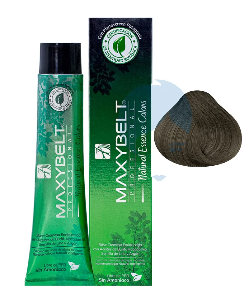 MAXYBELT TINTE SIN AMONIACO RUBIO CENIZA N.7.1 X 60GR - Producto de belleza y estética en Almacén Sandra