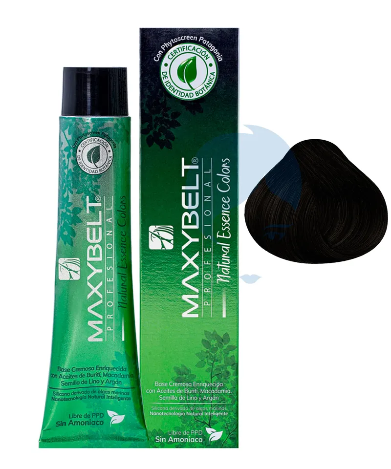 MAXYBELT TINTE SIN AMONIACO CASTAÑO OSCURO N.3.0 X 60GR - Producto de belleza y estética en Almacén Sandra