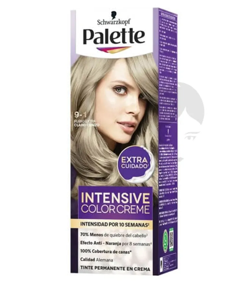 PALETTE MINIKIT TINTE RUBIO EXTRA CLARO CENIZO N.9.1 X 50GR - Producto de belleza y estética en Almacén Sandra