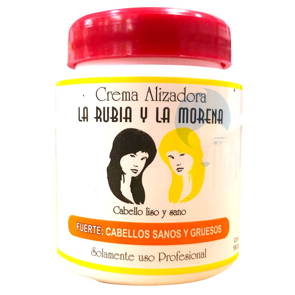 LA RUBIA Y LA MORENA CREMA ALISADORA FUERTE X 180GR