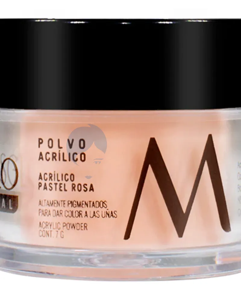 MASGLO POLVO ACRILICO PASTEL ROSA X 7GR - Producto de belleza y estética en Almacén Sandra
