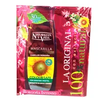 NATURALEZA Y VIDA TRATAMIENTO CAPILAR COLOR BORGOÑA X 30 GR - Miniatura 1