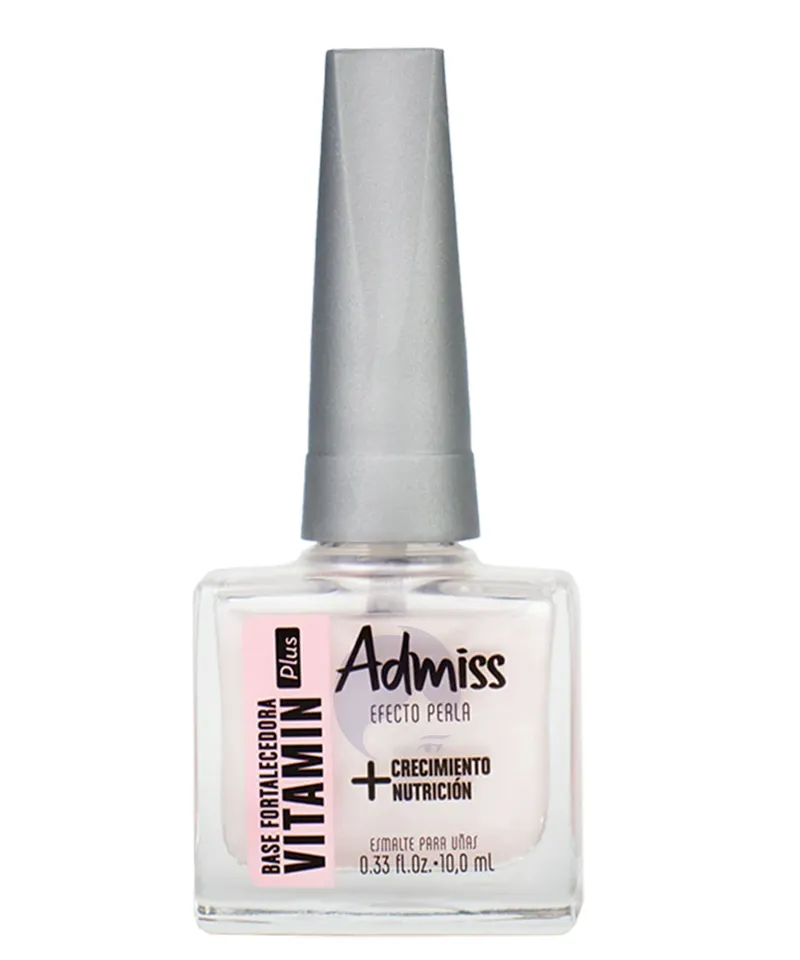 ADMISS ESMALTE BASE FORTALECEDORA VITAMIN PLUS X 10ML - Producto de belleza y estética en Almacén Sandra