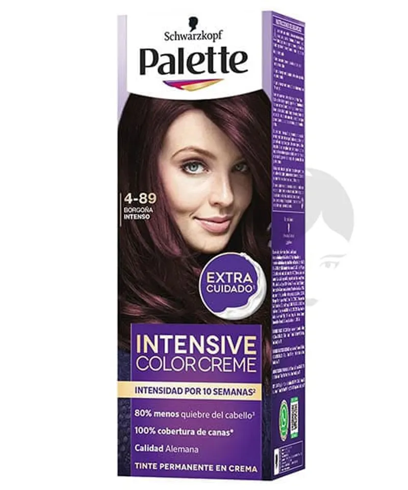 PALETTE MINIKIT TINTE BORGOÑA INTENSO N.4.89 X 50GR - Producto de belleza y estética en Almacén Sandra