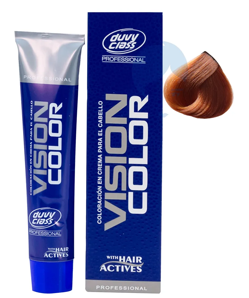 DUVY CLASS  VISION COLOR TINTE RUBIO CLARO COBRE DORADO N.8.53 X 60ML - Producto de belleza y estética en Almacén Sandra