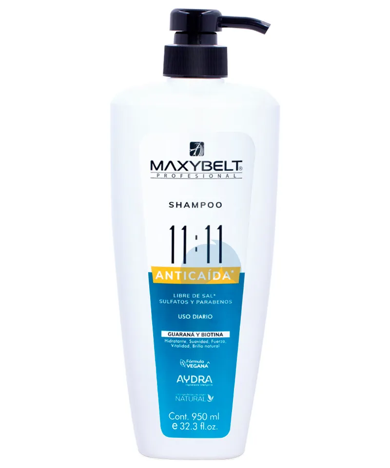 MAXYBELT SHAMPOO ANTICAIDA 11:11 ANTICAIDA X 400ML - Producto de belleza y estética en Almacén Sandra