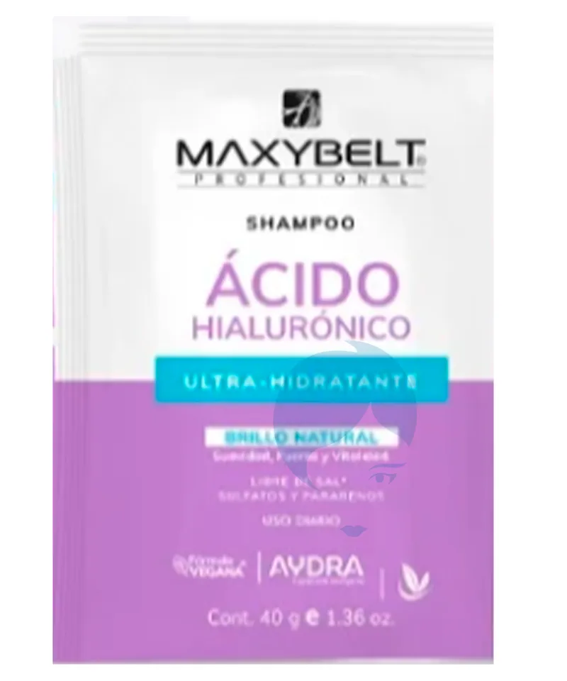 MAXYBELT SHAMPOO ACIDO HIALURONICO X 40GR - Producto de belleza y estética en Almacén Sandra