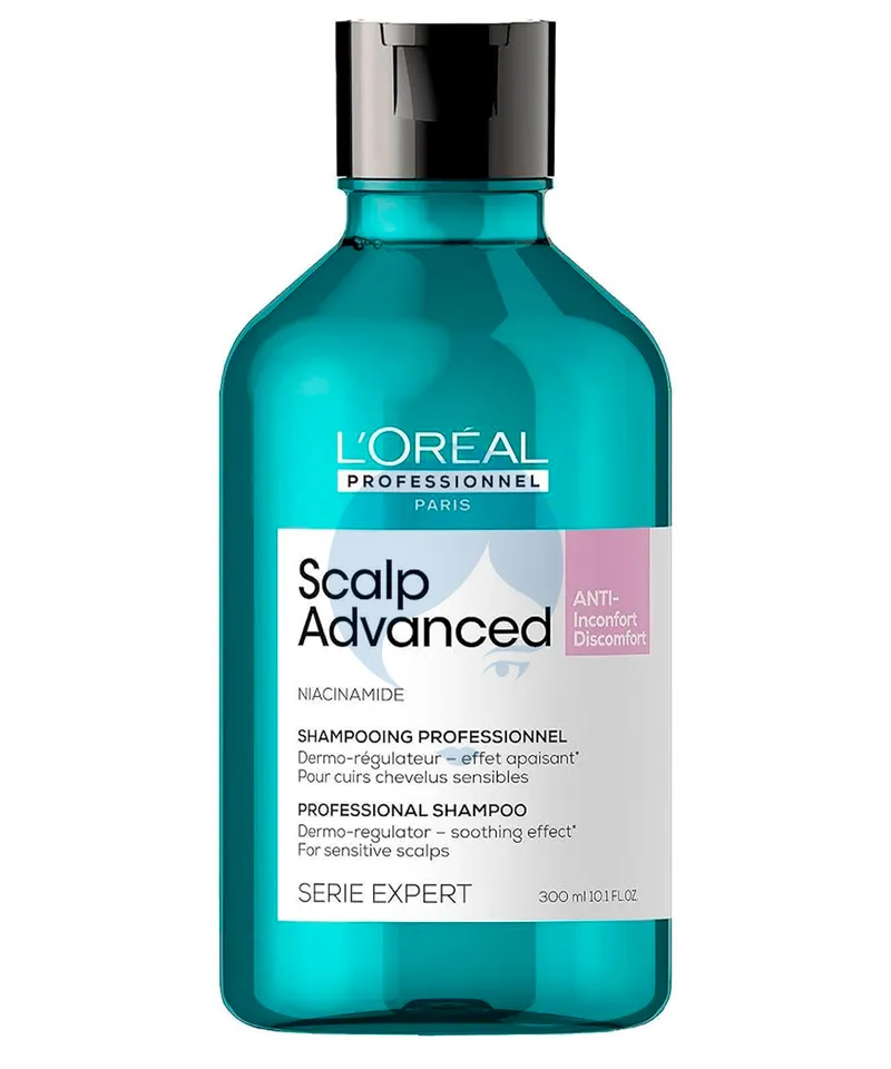 LOREAL SHAMPOO SCALP ADVANCED ANTI-INCONFORT DISCOMFORT X 300ML - Producto de belleza y estética en Almacén Sandra