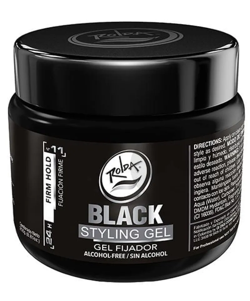 ROLDA GEL CAPILAR BLACK FASHION X 250GR - Producto de belleza y estética en Almacén Sandra