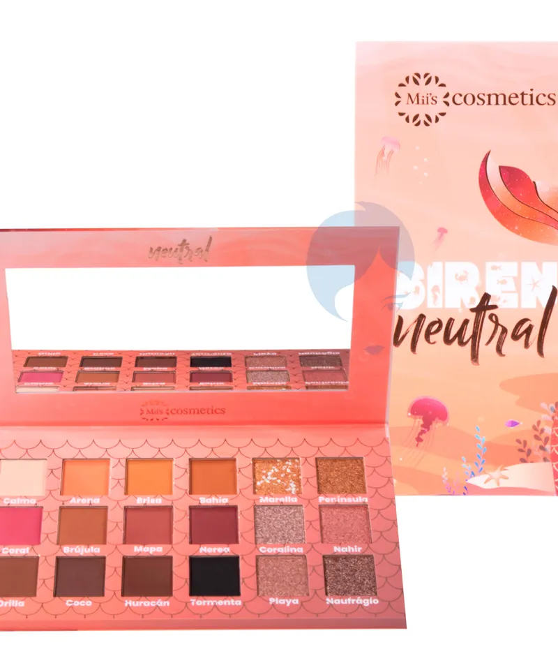MISS COSMETICS PALETA SOMBRA SIREN NEUTRAL REF: PSN-01 - Producto de belleza y estética en Almacén Sandra