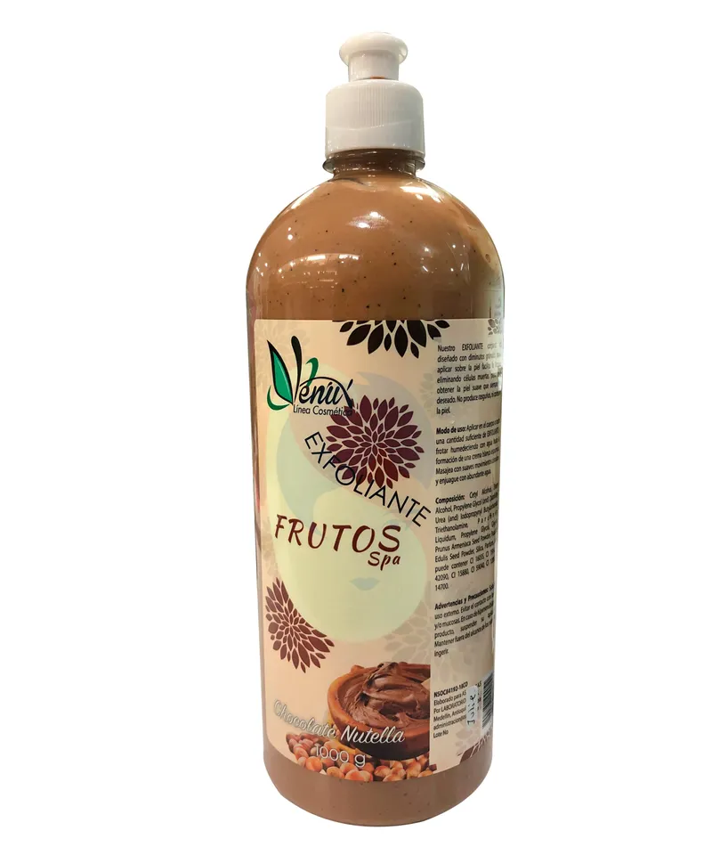 VENUX EXFOLIANTE FRUTOS SPA CHOCOLATE NUTELLA X 1000ML - Producto de belleza y estética en Almacén Sandra