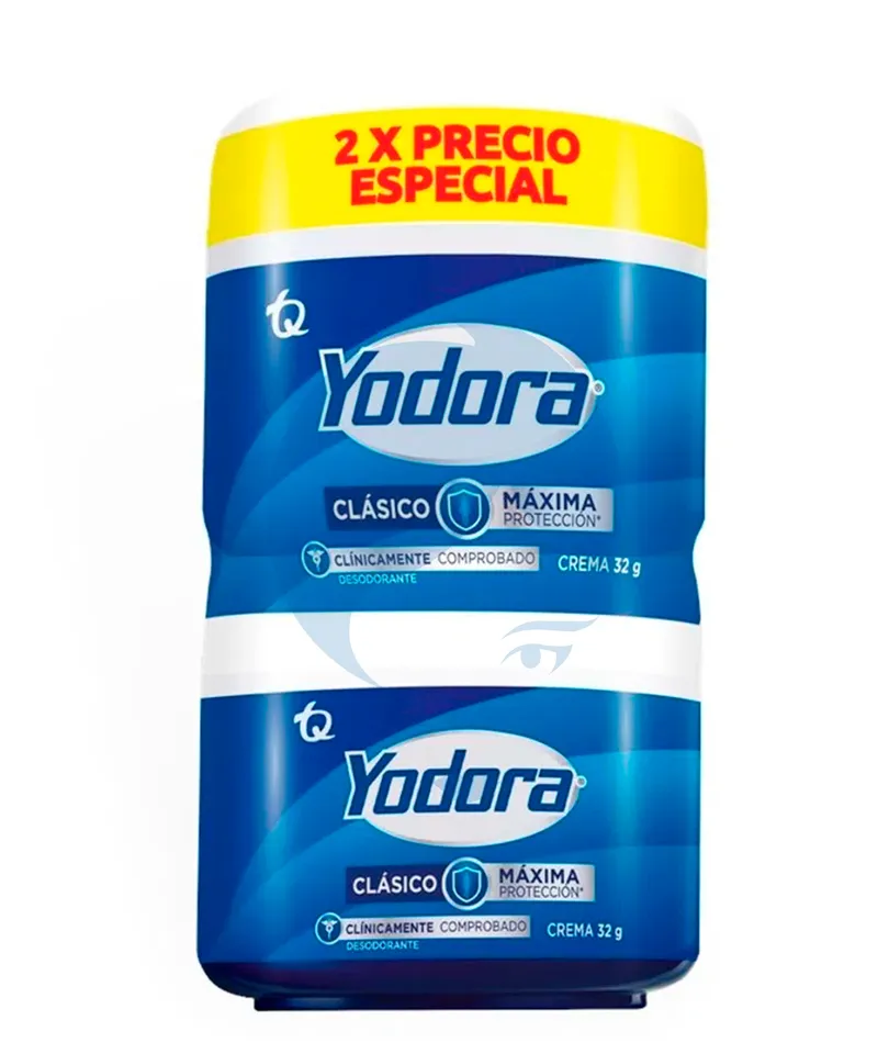 YODORA DESODORANTE CREMA CLASICA X 2UNDS X 32GR - Producto de belleza y estética en Almacén Sandra
