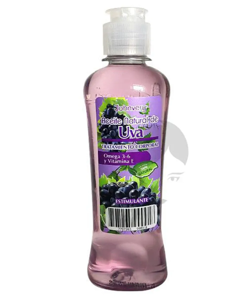 JOHNVERY ACEITE CORPORAL DE UVA X 220ML - Producto de belleza y estética en Almacén Sandra