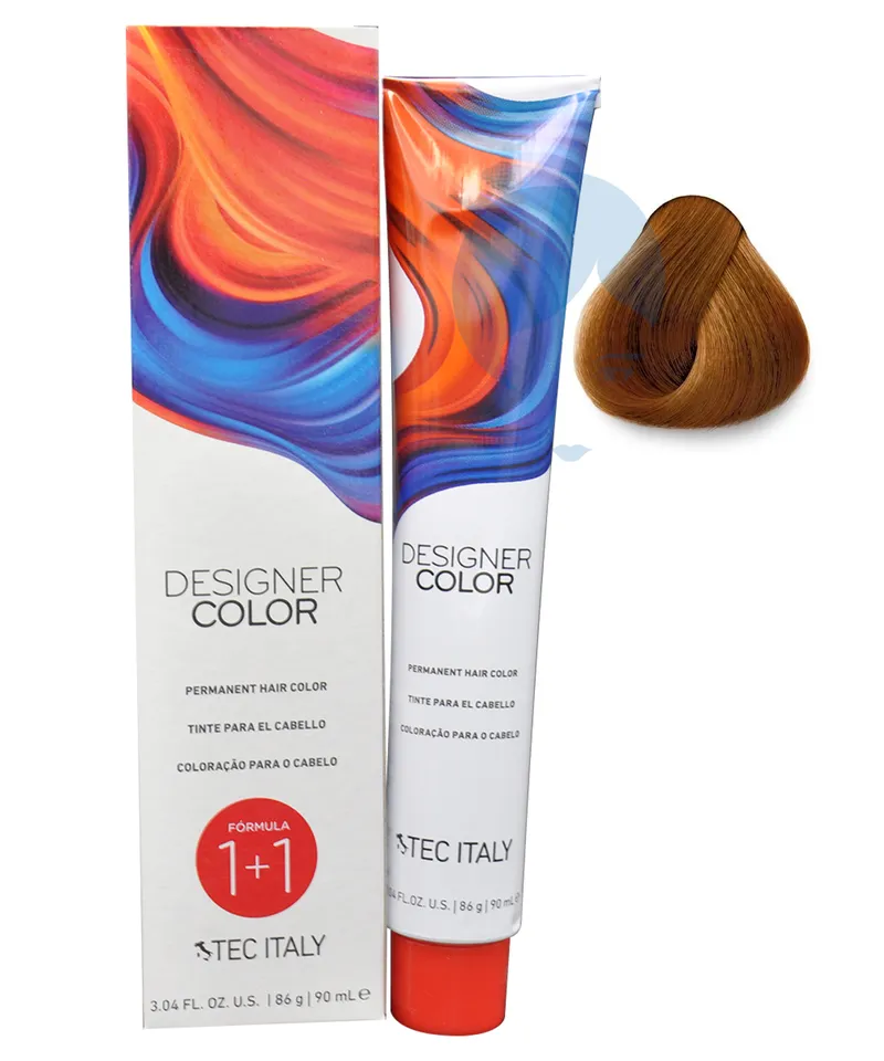 TEC ITALY TINTE DESIGNER COLOR N.7.34 RUBIO DORADO COBRIZO X 90ML - Producto de belleza y estética en Almacén Sandra
