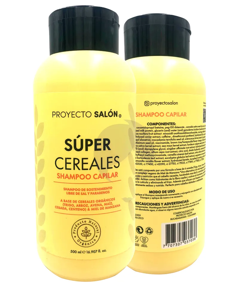 FB PROYECTO SALON SHAMPOO SUPER CEREALES X 500ML - Producto de belleza y estética en Almacén Sandra