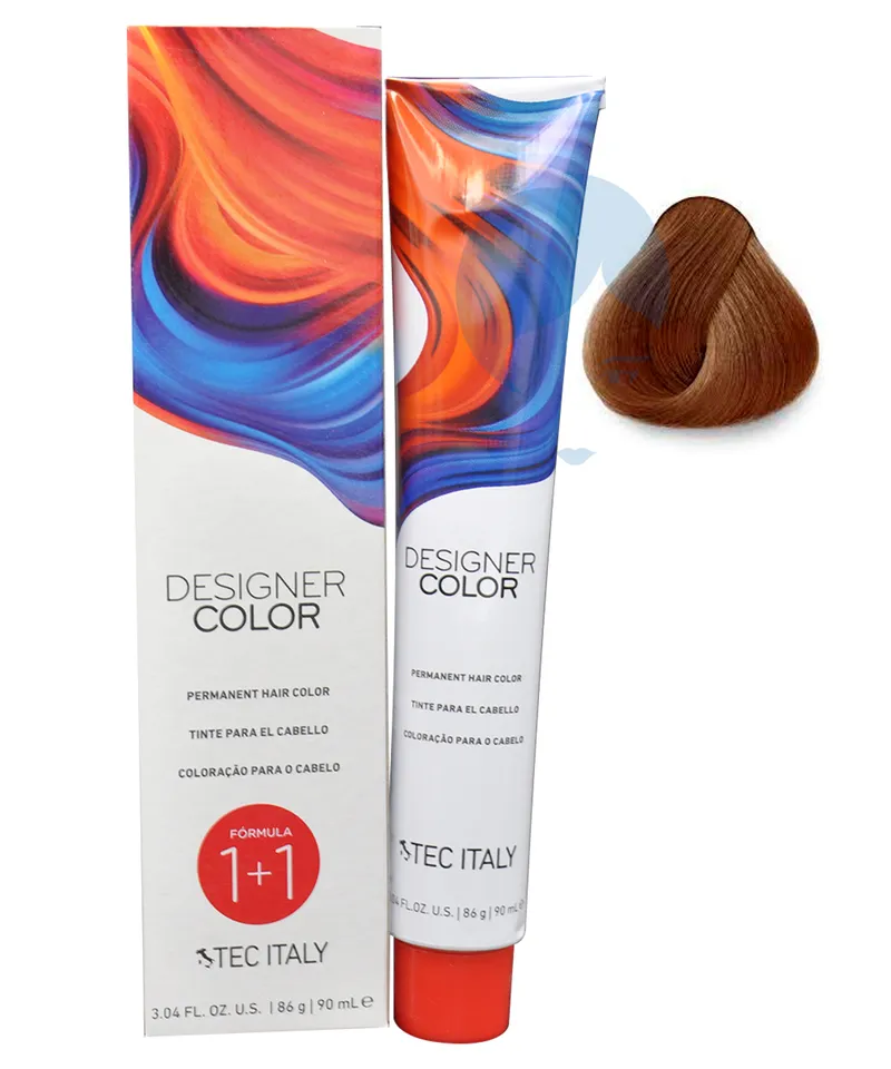 TEC ITALY TINTE DESIGNER COLOR N.7.44 RUBIO COBRIZO INTENSO X 90ML - Producto de belleza y estética en Almacén Sandra