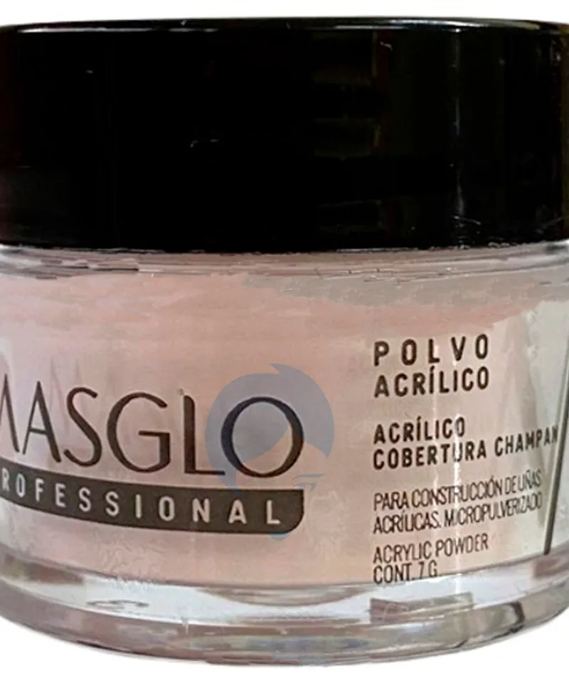 MASGLO POLVO ACRILICO CHAMPAN X 7GR - Producto de belleza y estética en Almacén Sandra