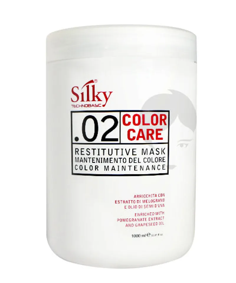 SILKY MASCARILLA RESTRUCTURANTE COLOR CARE N.02 X 1000ML - Producto de belleza y estética en Almacén Sandra