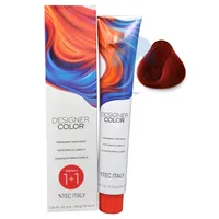 TEC ITALY TINTE DESIGNER COLOR N.6.66 RUBIO OSCURO ROJO INTENSO X 90ML - Miniatura 1