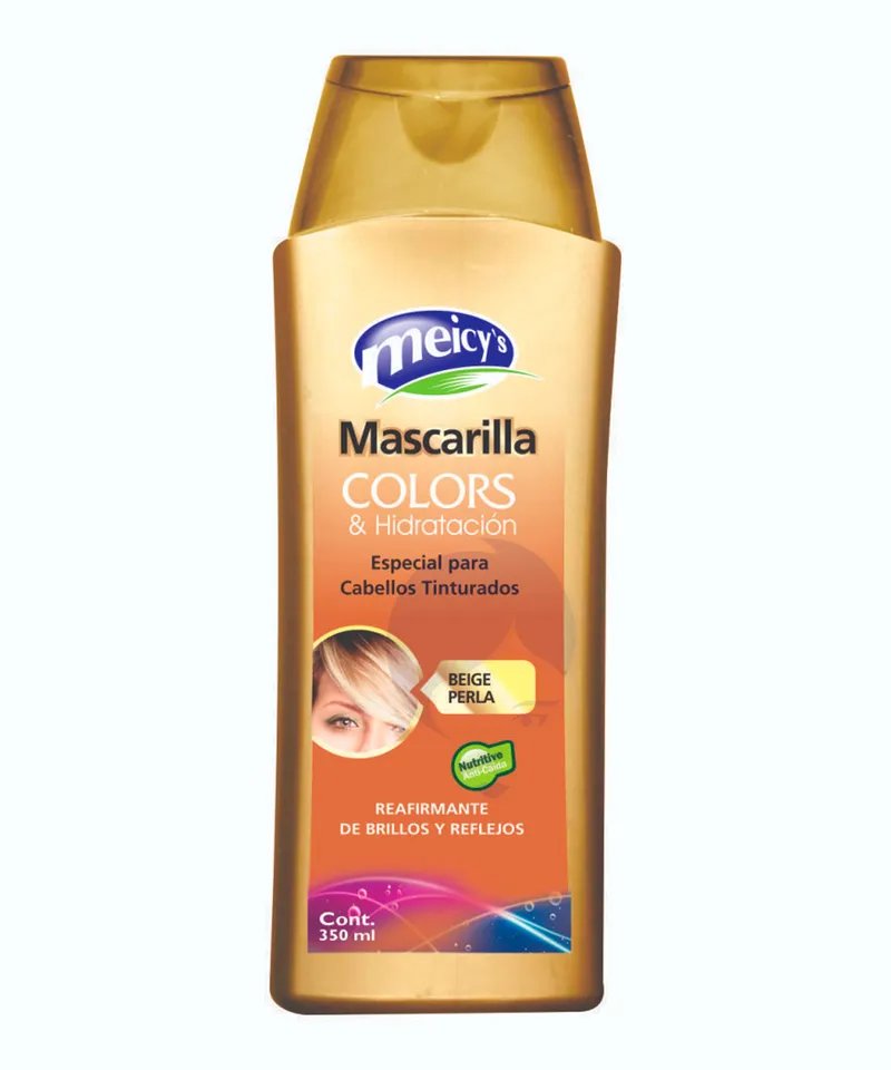 MEICYS COLORS MASCARILLA CAPILAR BEIGE PERLA X 350ML - Producto de belleza y estética en Almacén Sandra