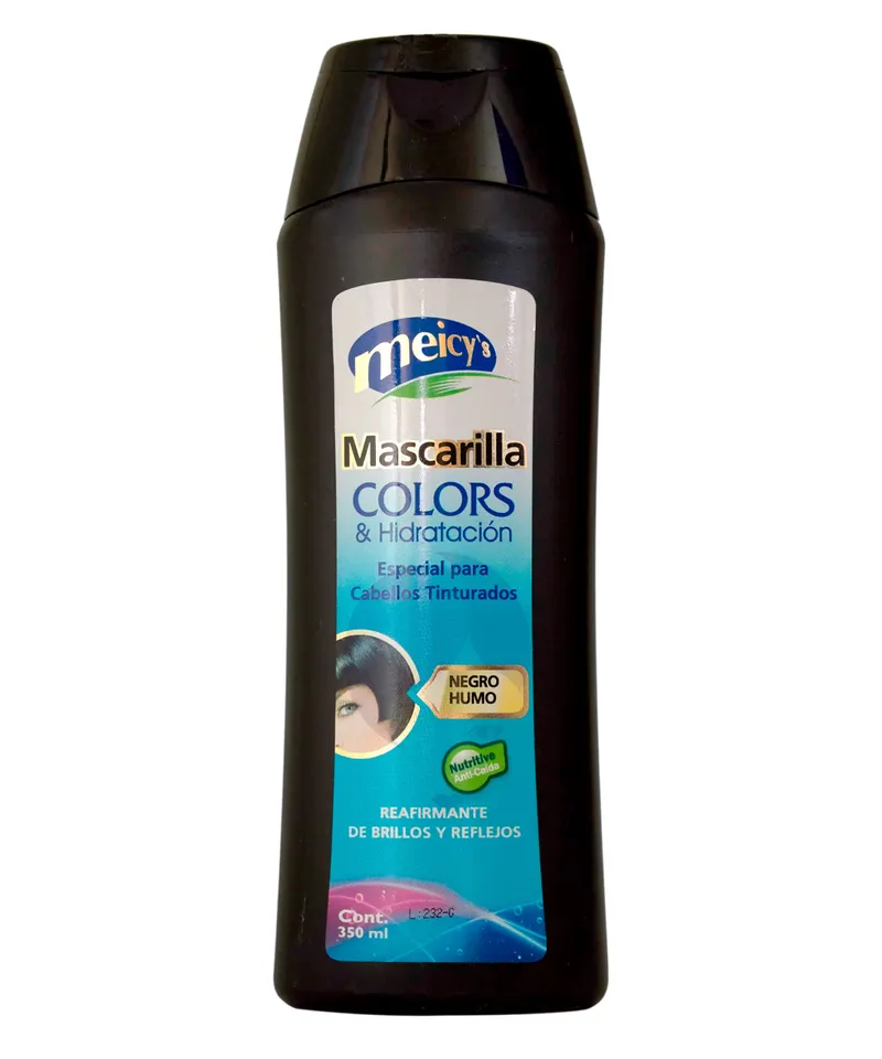 MEICYS COLORS MASCARILLA CAPILAR NEGRO HUMO X 350ML - Producto de belleza y estética en Almacén Sandra