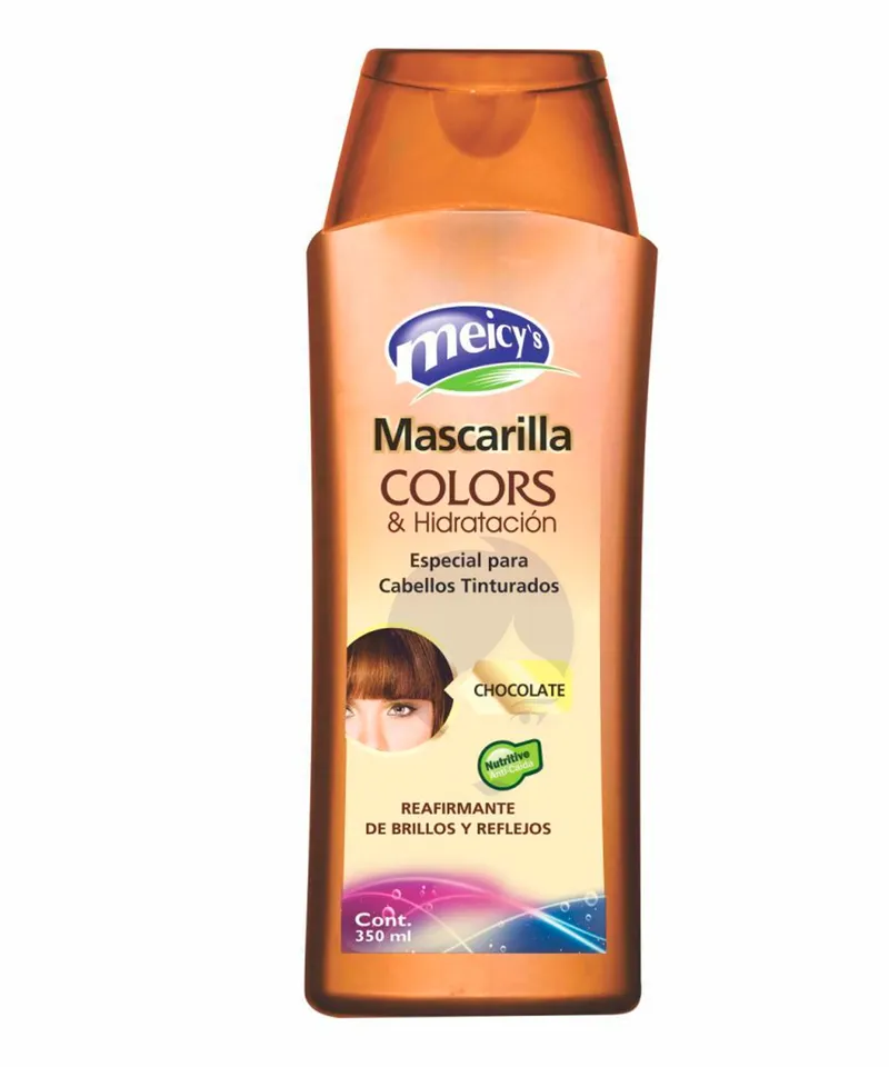 MEICYS COLORS MASCARILLA CAPILAR CHOCOLATE X 350ML - Producto de belleza y estética en Almacén Sandra