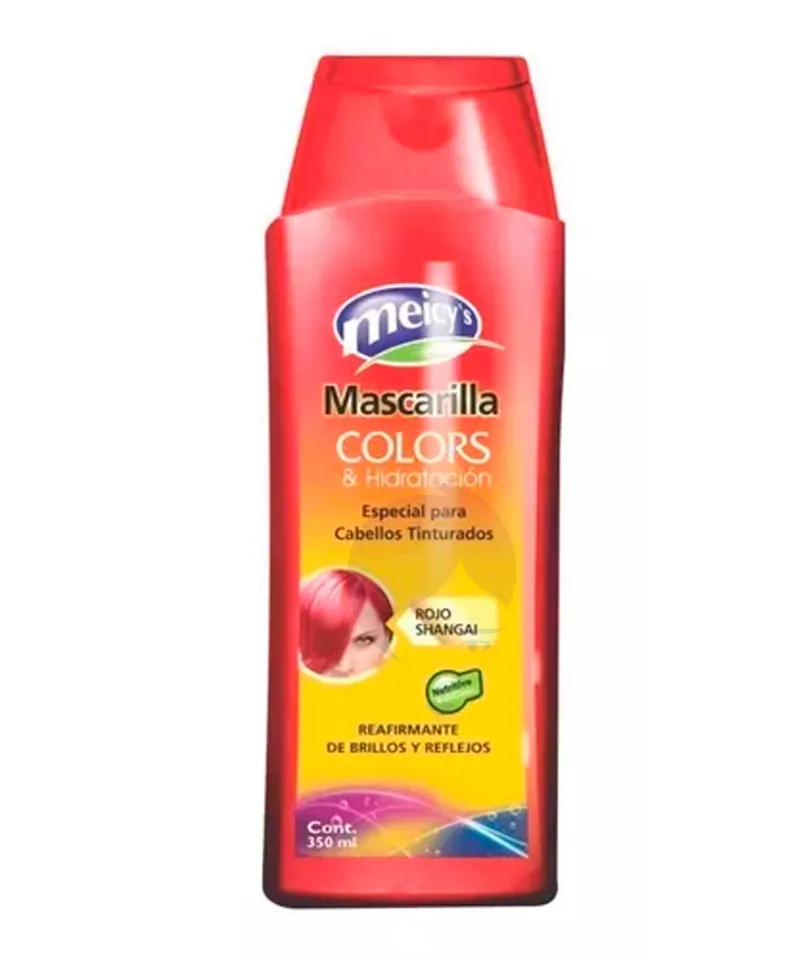 MEICYS COLORS MASCARILLA CAPILAR ROJO SHANGAI X 350ML - Producto de belleza y estética en Almacén Sandra