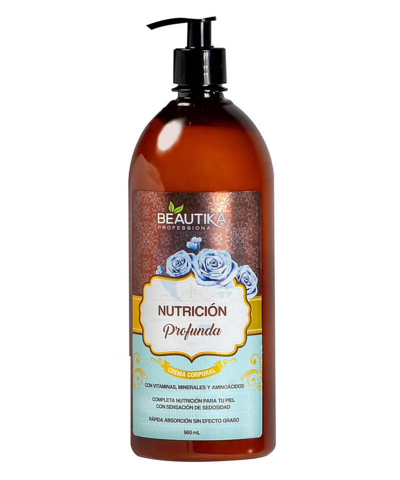 BEAUTIKA CREMA CORPORAL NUTRICION PROFUNDA X 960ML - Producto de belleza y estética en Almacén Sandra