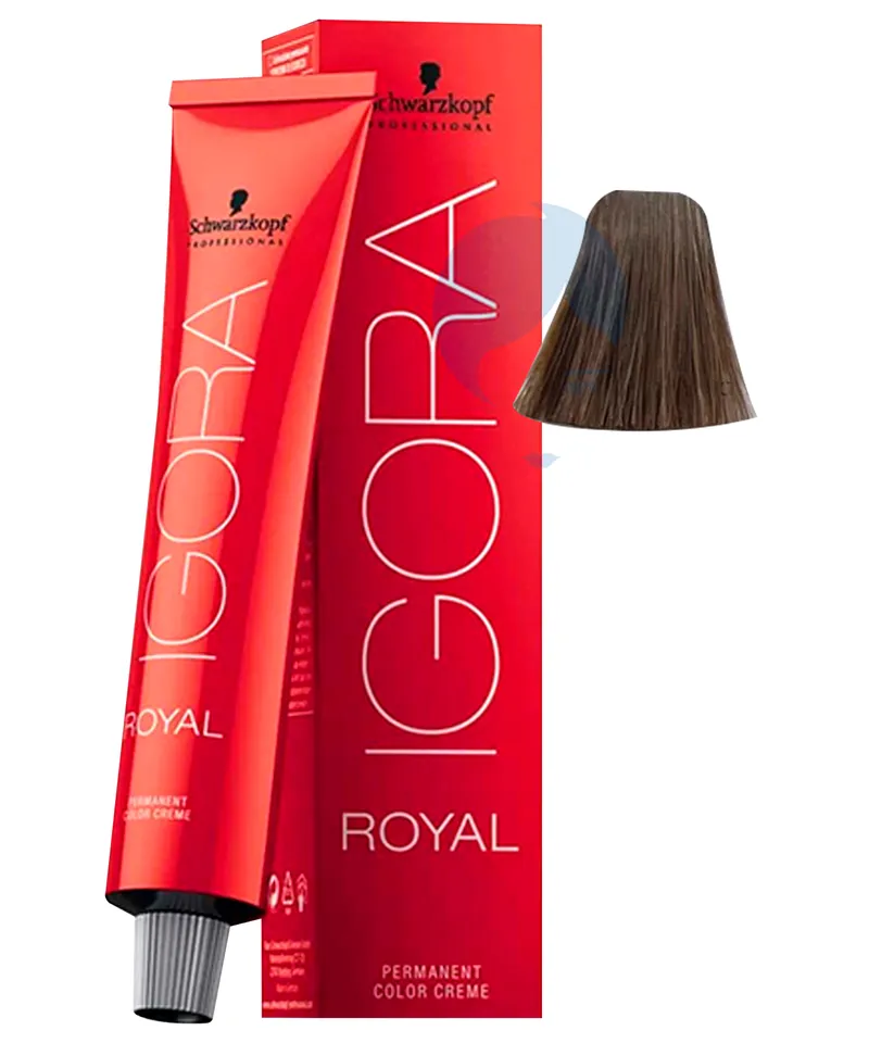 IGORA ROYAL TINTE RUBIO MEDIO DORADO INTENSO N.7.55 X 60ML - Producto de belleza y estética en Almacén Sandra