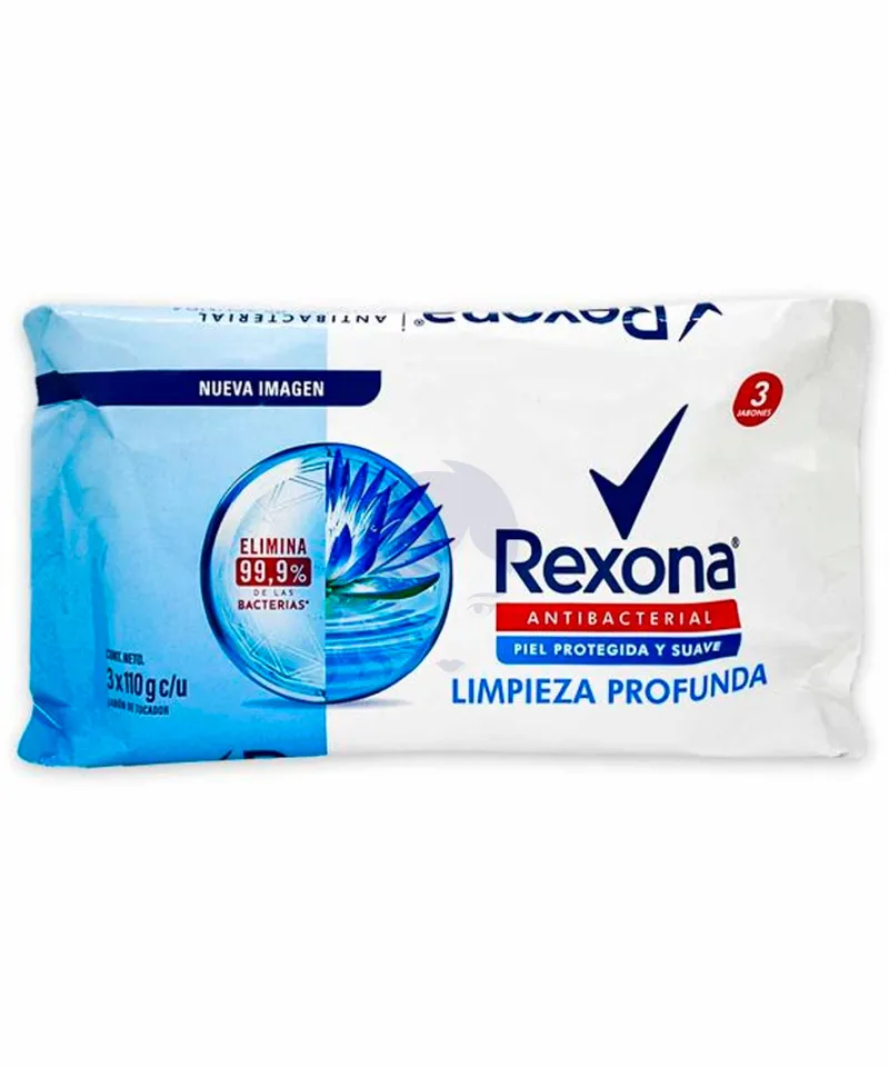 REXONA JABON ANTIBACTERIAL FRESH X 3UNID X 110GR - Producto de belleza y estética en Almacén Sandra