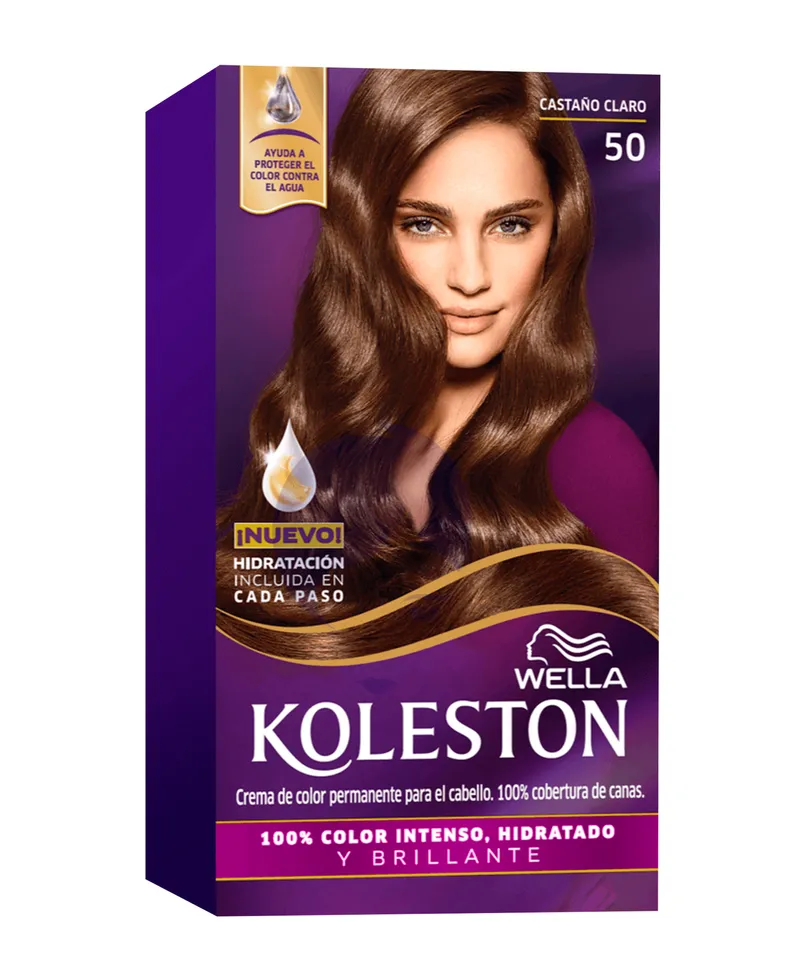 WELLA KOLESTON TINTE CASTAÑO CLARO N.50 X 50GR - Producto de belleza y estética en Almacén Sandra