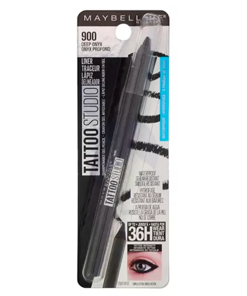 MAYBELLINE LAPIZ CEJAS 900 NEGRO A PRUEBA DE AGUA 36H X 0.73GR - Producto de belleza y estética en Almacén Sandra