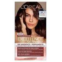 EXCELLENCE CREME TINTE SIN AMONIACO CASTAÑO UNIVERSAL 4U - Miniatura 1