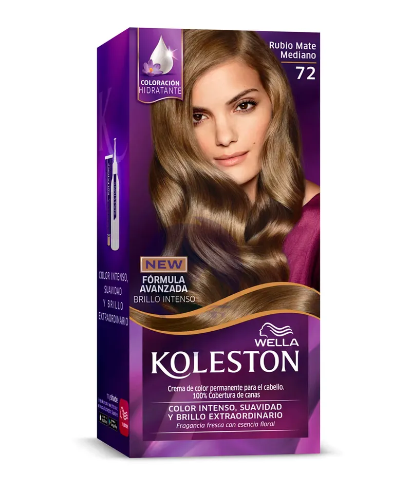 KOLESTON TINTE RUBIO MATE MEDIANO N.72 X 50GR - Producto de belleza y estética en Almacén Sandra
