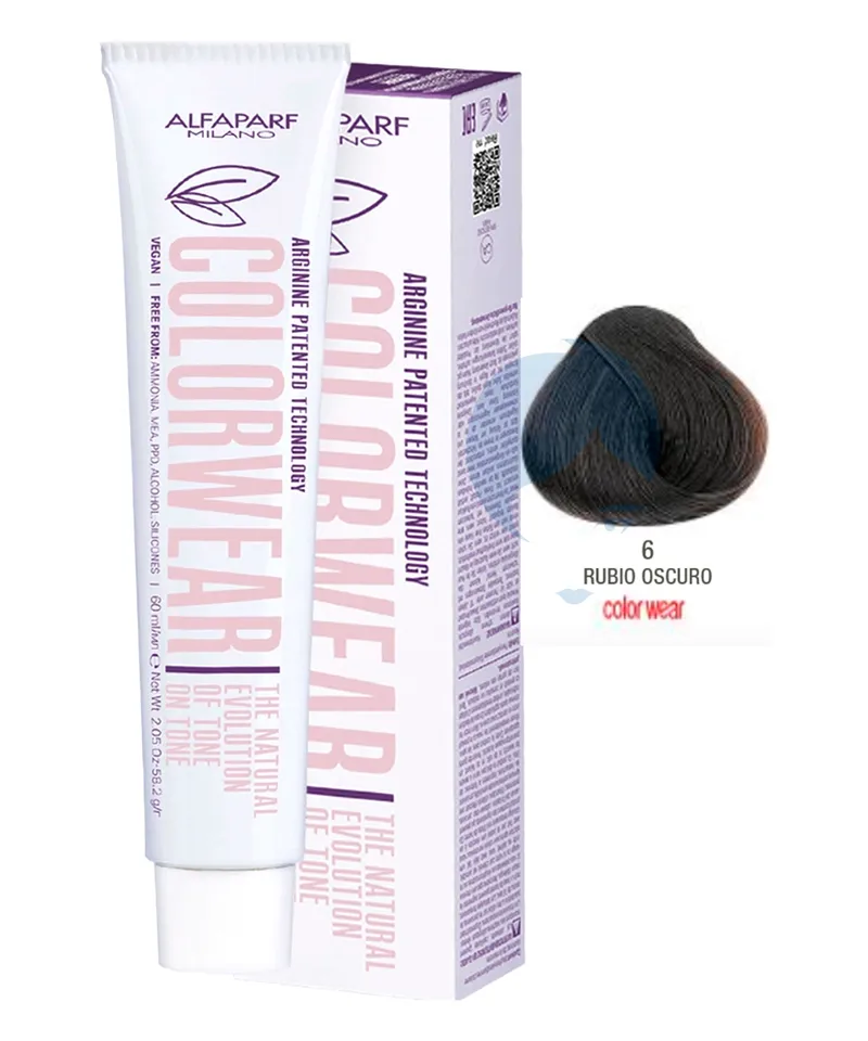 ALFAPARF COLOR WEAR TINTE RUBIO OSCURO N.6 X 60ML - Producto de belleza y estética en Almacén Sandra
