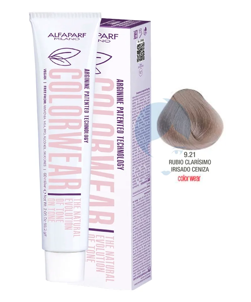 ALFAPARF COLOR WEAR TINTE RUBIO CLARISIOMO IRIS. CENIZ N.9.21 X 60ML - Producto de belleza y estética en Almacén Sandra