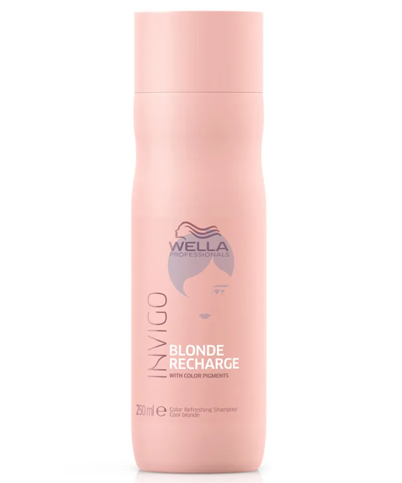 WELLA SHAMPOO INVIGO BLONDE RECHARGE X 250ML - Producto de belleza y estética en Almacén Sandra