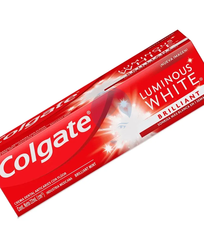 COLGATE CREMA DENTAL LUMINOUS WHITE X 22ML - Producto de belleza y estética en Almacén Sandra