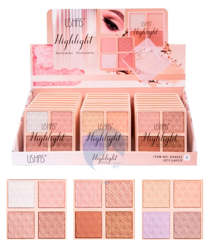 MISS COSMETICS ILUMINADOR X4 USHAS REF: ES4043B - Producto de belleza y estética en Almacén Sandra