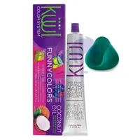 KULL FUNNY COLORS TINTE VERDE ESMERALDA X 90ML - Miniatura 1