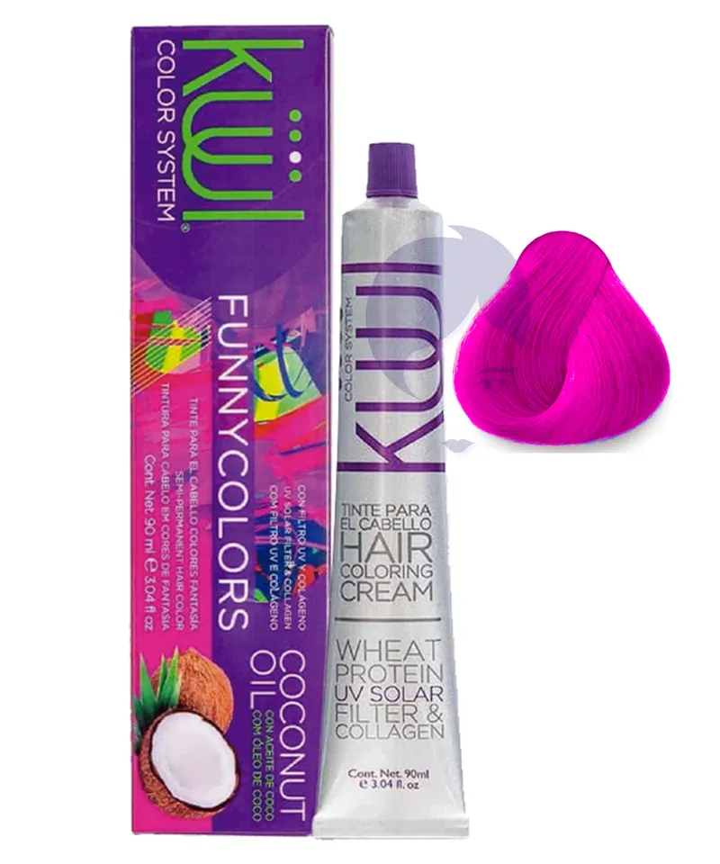 KULL FUNNY COLORS TINTE ROSA NEON X 90ML - Producto de belleza y estética en Almacén Sandra