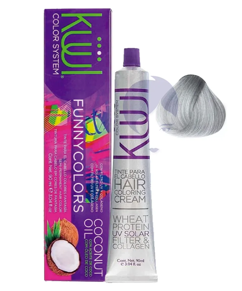 KULL FUNNY COLORS TINTE BLANCO TITANIO X 90ML - Producto de belleza y estética en Almacén Sandra