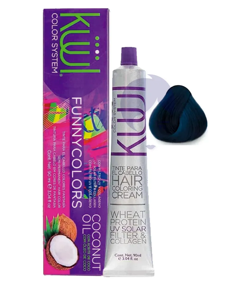 KULL FUNNY COLORS TINTE AZUL OCEANO X 90ML - Producto de belleza y estética en Almacén Sandra