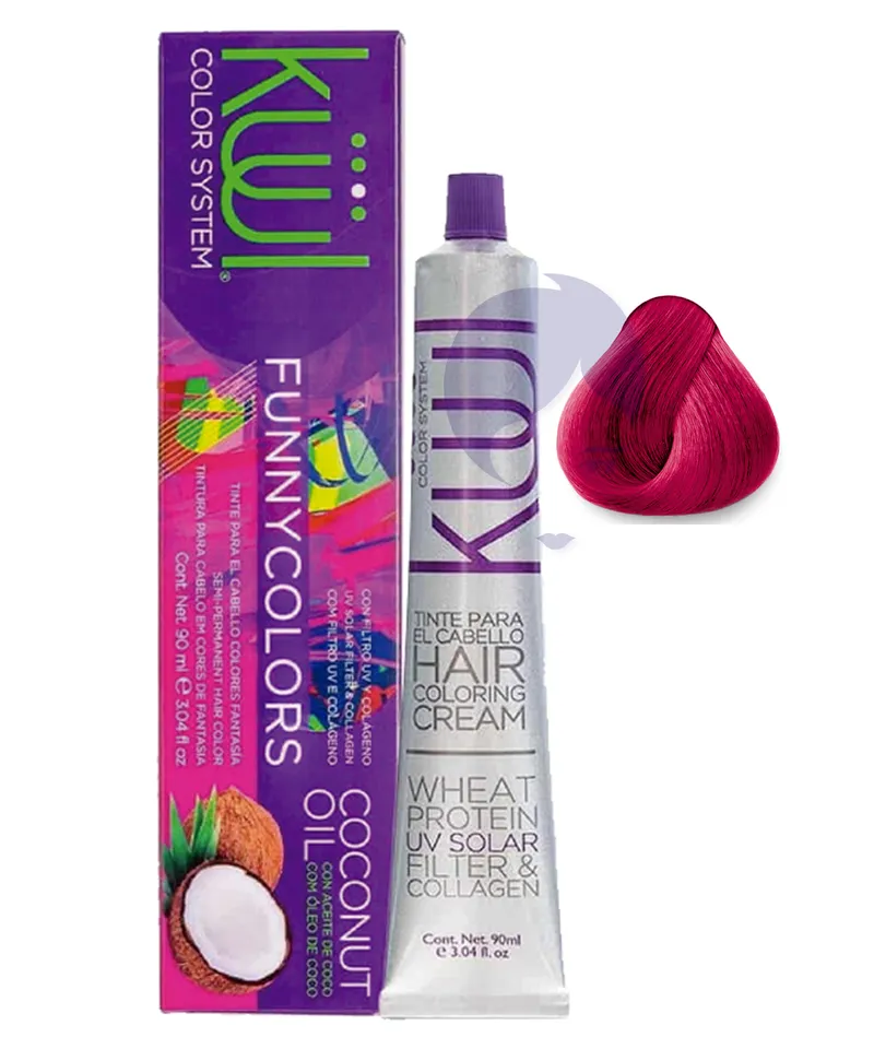 KULL FUNNY COLORS TINTE ROJO VIOLETA X 90ML - Producto de belleza y estética en Almacén Sandra