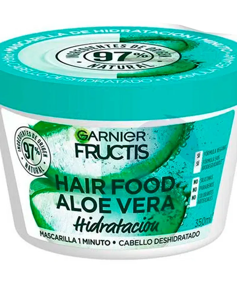 GARNIER FRUCTIS MASCARILLA HAIR FOOD ALOE VERA HIDRATACION X 350ML - Producto de belleza y estética en Almacén Sandra