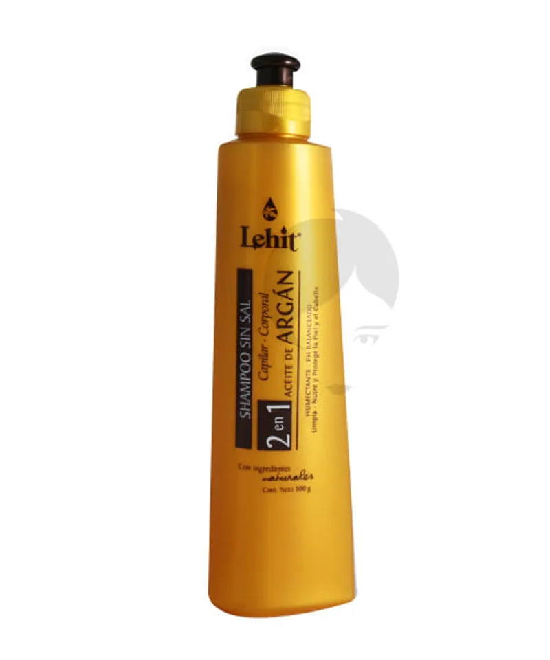 LEHIT SHAMPOO SIN SAL ACEITE DE ARGAN 2EN 1 X 300ML - Producto de belleza y estética en Almacén Sandra