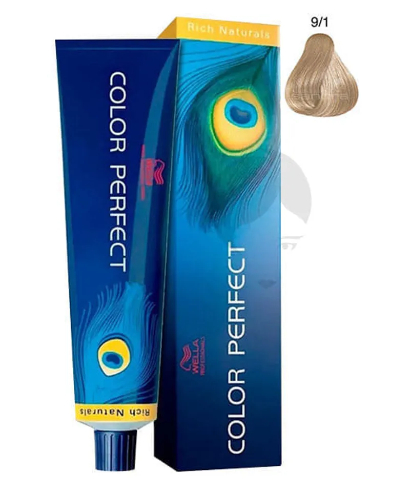 WELLA COLOR PERFECT TINTE RUBIO EXTRA CLARO CENIZA N.9.1 X 60ML - Producto de belleza y estética en Almacén Sandra