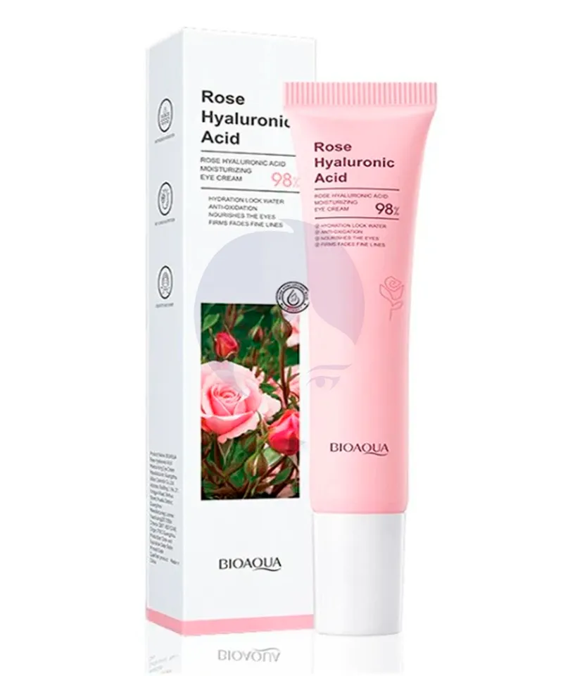 MAFFICK BIOAQUA CONTORNO DE OJOS ROSAS ACIDO HIALURONICO X 20GR - Producto de belleza y estética en Almacén Sandra